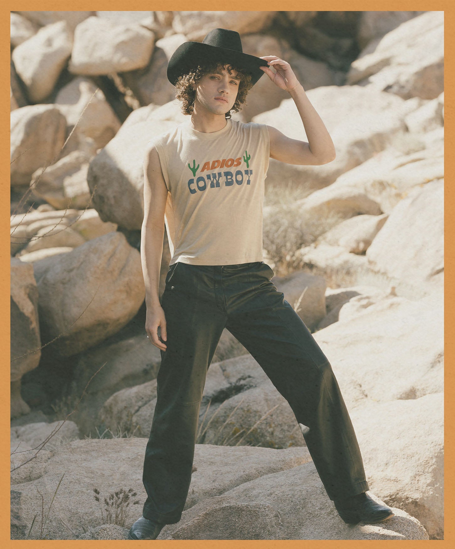 Women's Adios Cowboy Vintage Tissue Tank