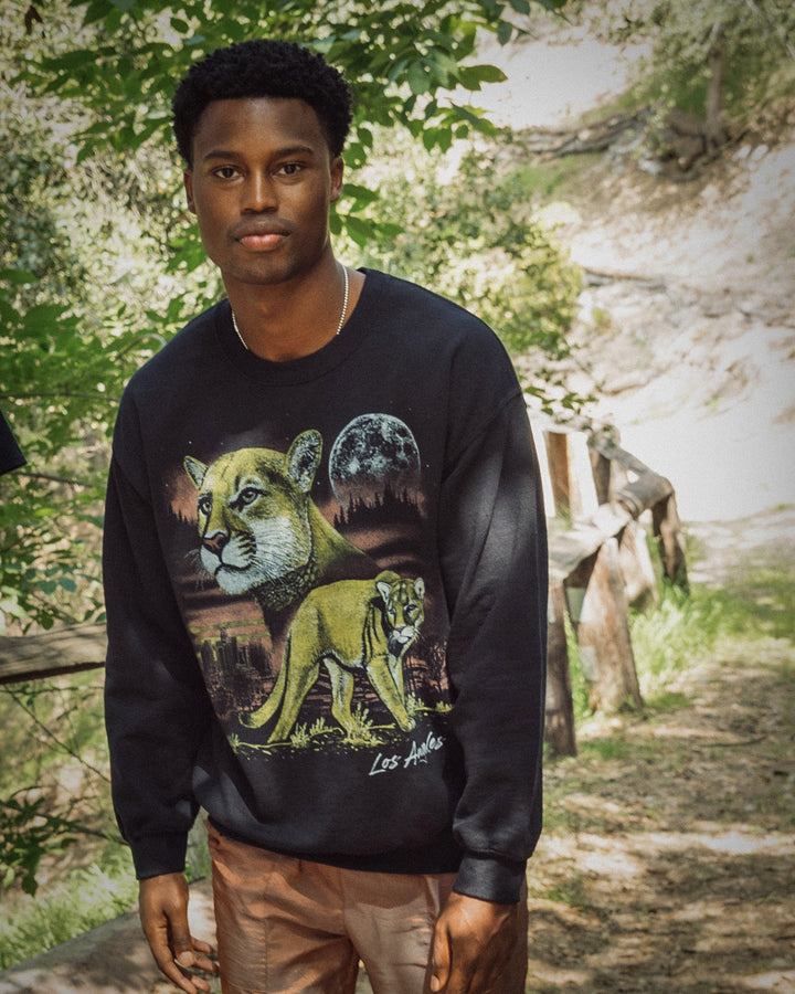 LA Mountain Lion Flea Market Crew Fleece