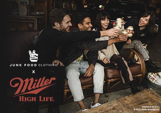 Junk Food Clothing x Miller high life