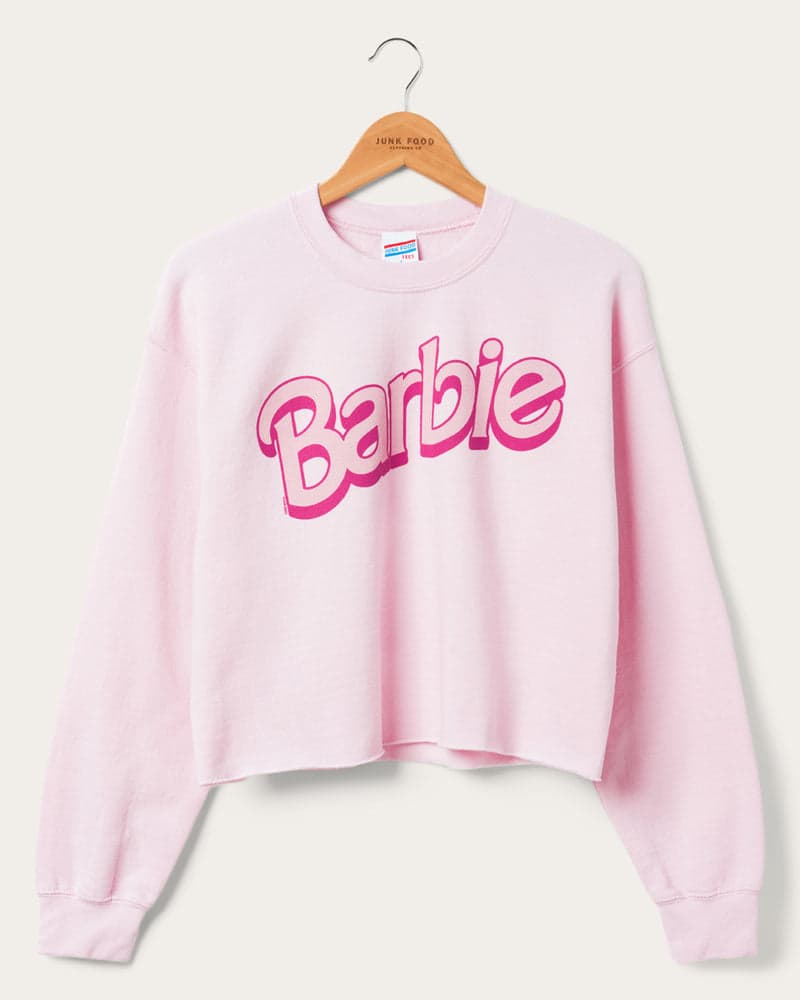 Women's Barbie Flea Market Crop Fleece