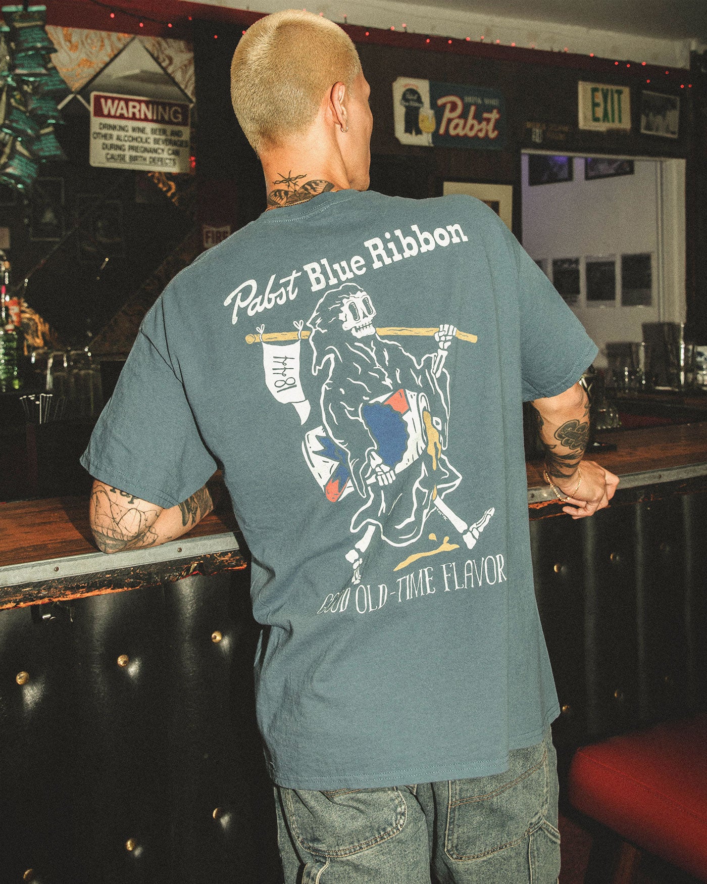 Pabst Blue Ribbon Good Old Time Flavor Flea Market Tee – Junk Food