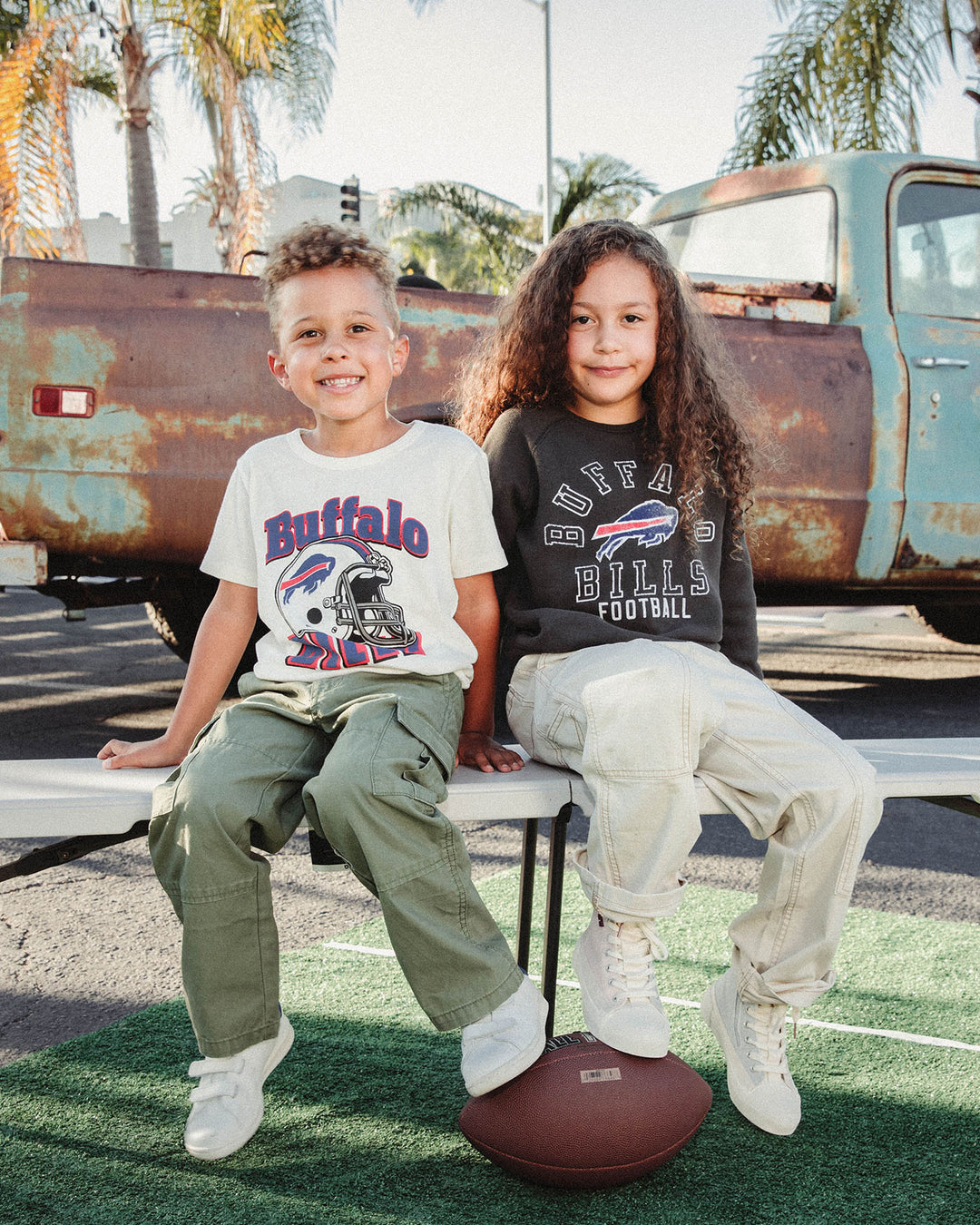buffalo bills youth football helmet Kids Buffalo Bills Helmet Tee | Vintage White | Size S