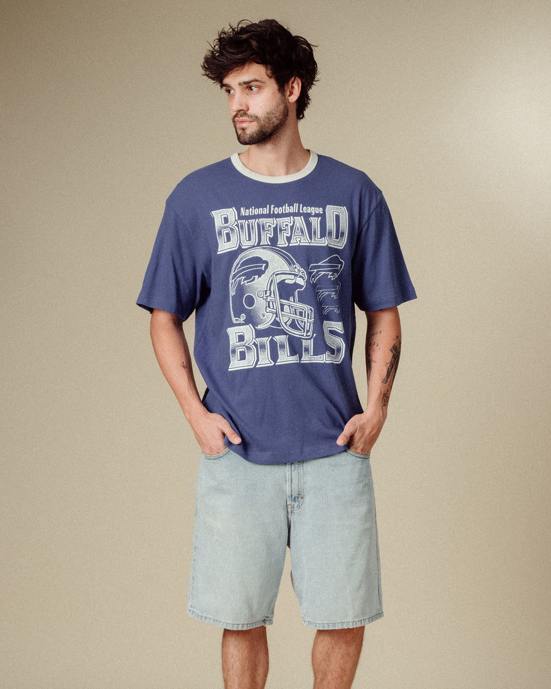Buffalo Bills Oversized Ringer Tee