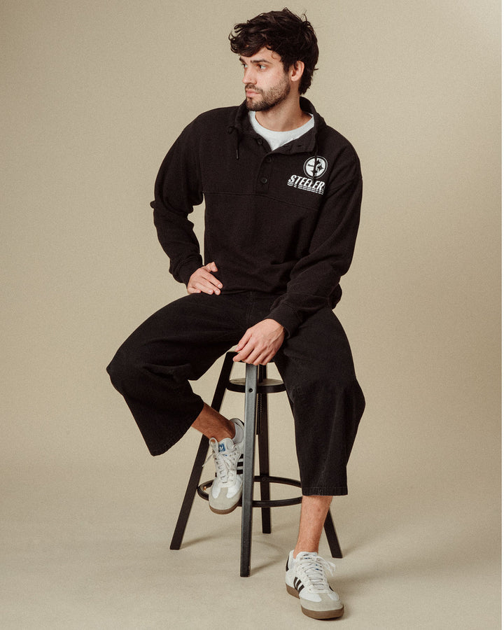 Pittsburgh Steelers Mock Button Up Fleece