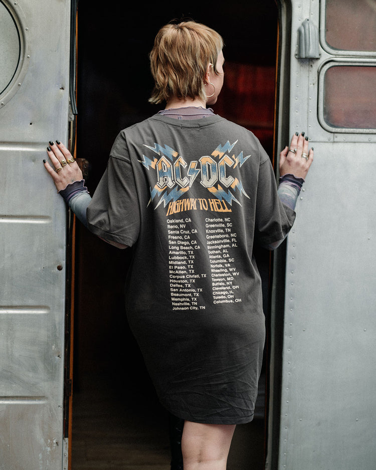 Women's AC/DC On Tour Tee Dress | Junk Food Clothing