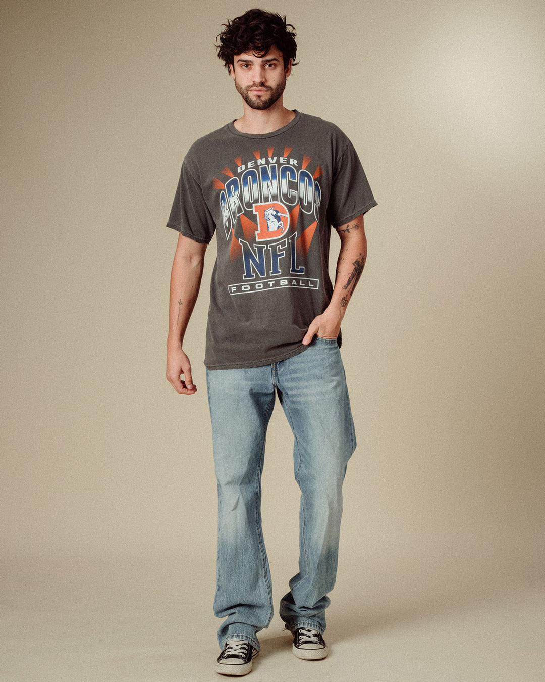 Denver Broncos Chrome Flea Market Tee