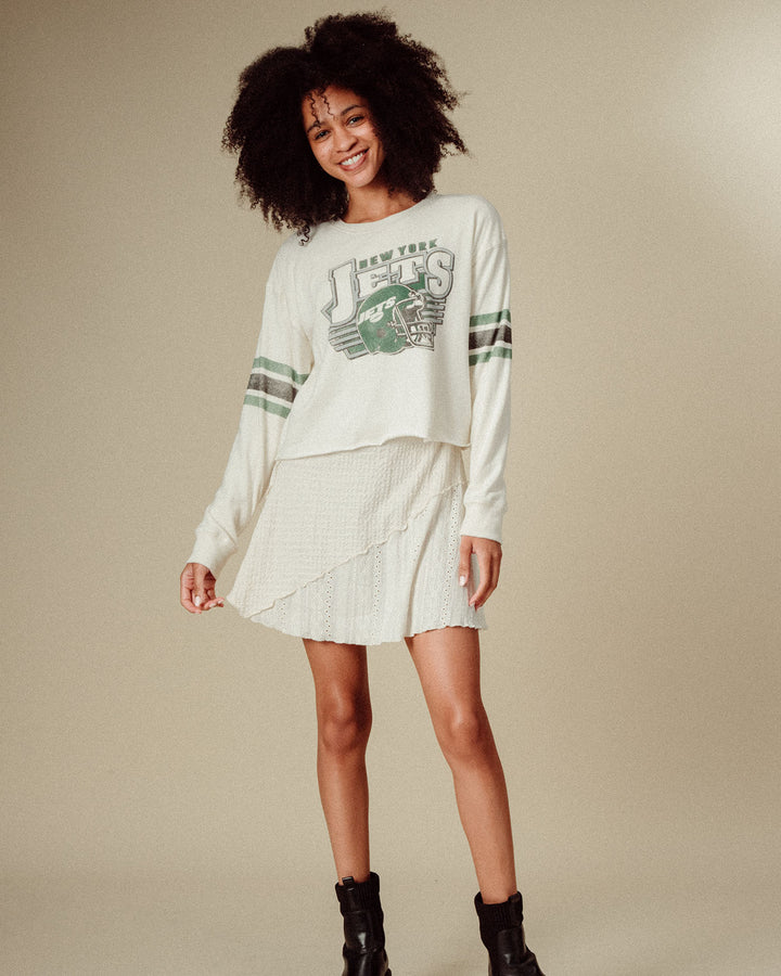 Women's New York Jets Kickoff Crop Crew Fleece