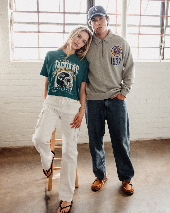 Chicago Bears Flocked Quarter Zip