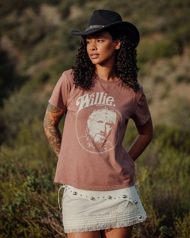 Women's Willie Nelson and the Family Vintage Tee