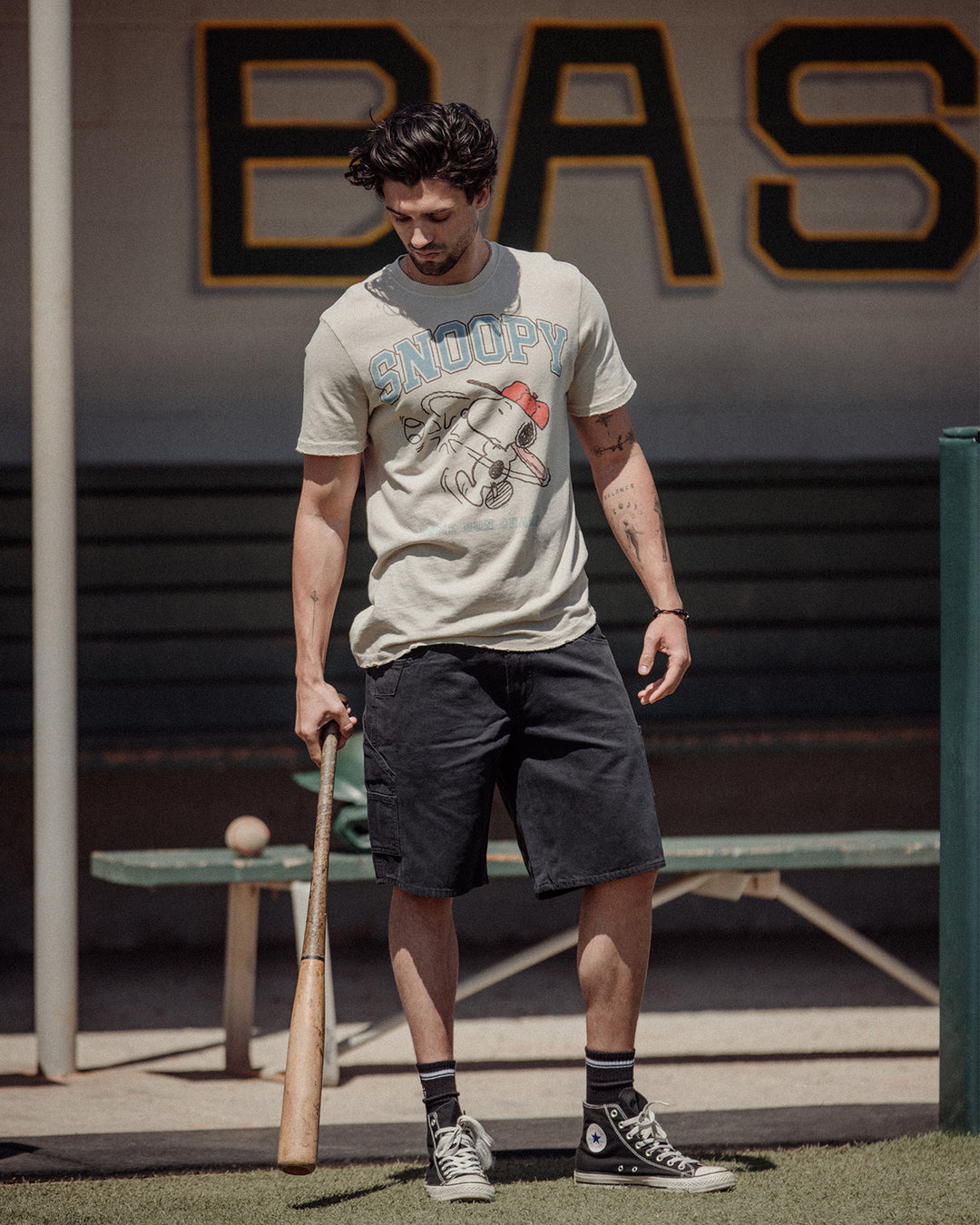 Snoopy Homerun Champ Vintage Tee