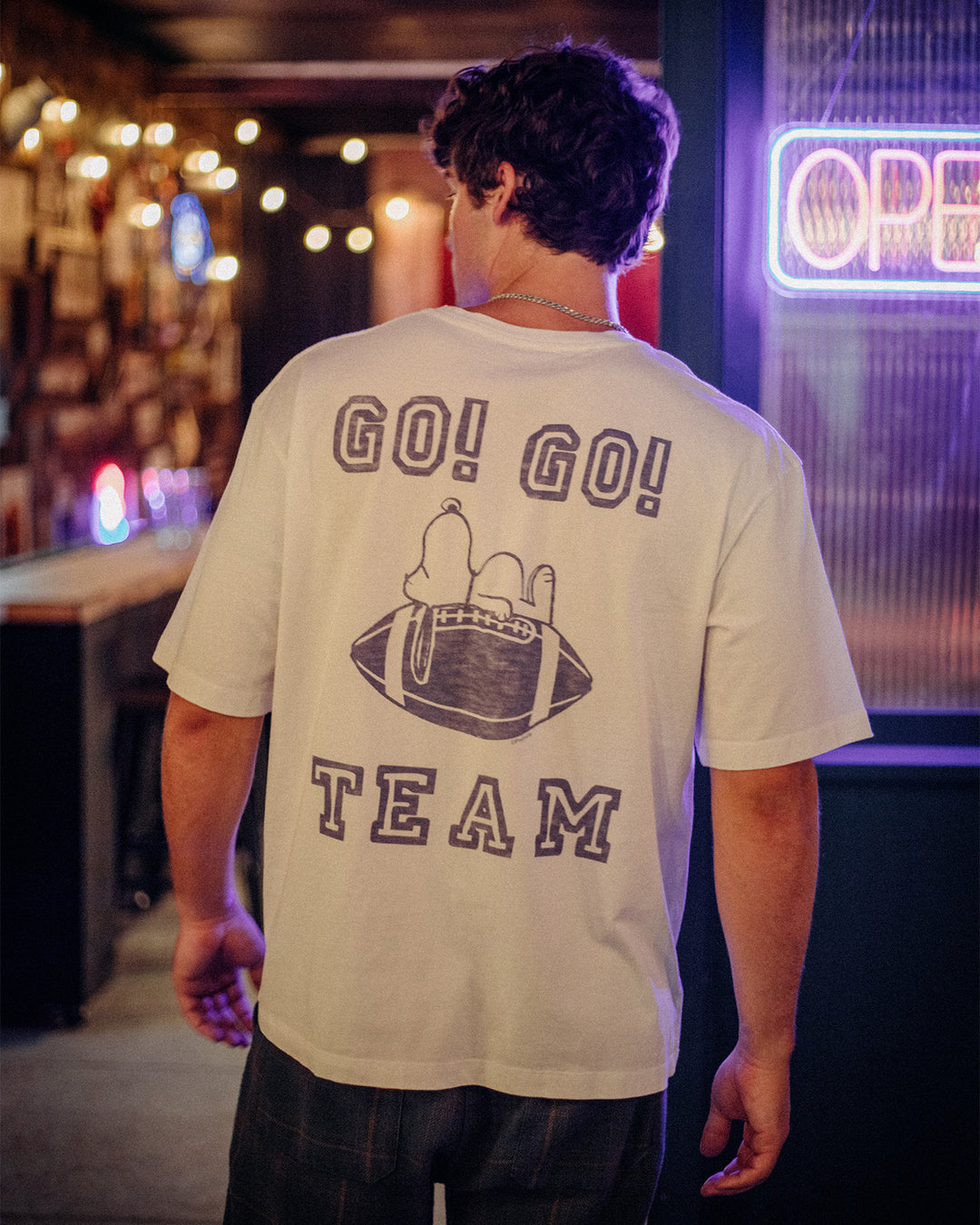 Snoopy Go Team Go Hockey Tee