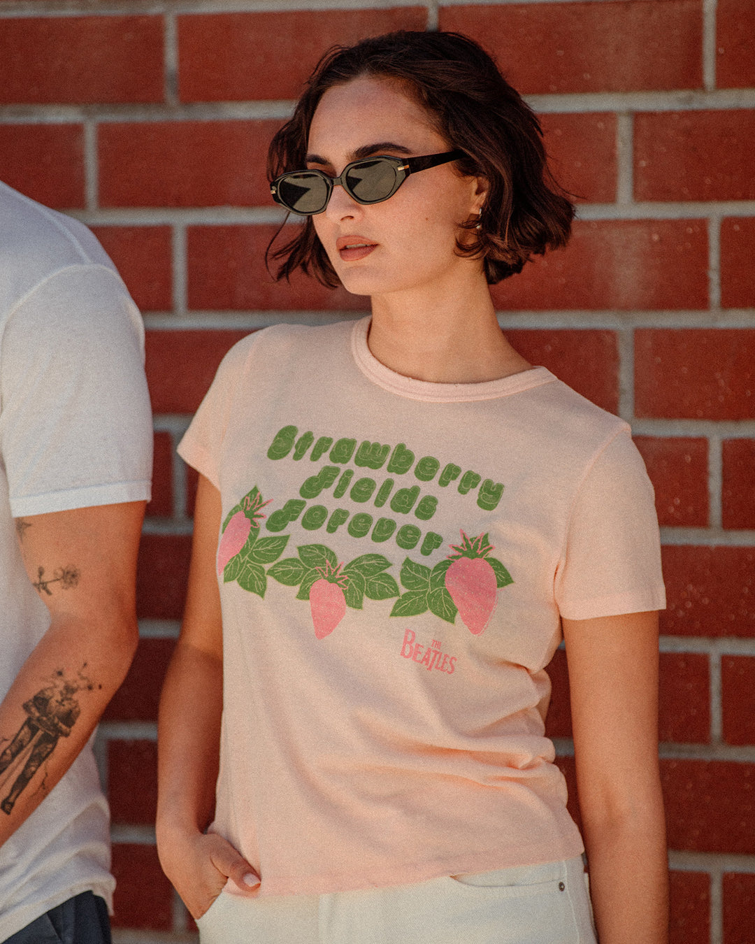 Women's The Beatles Strawberry Fields Forever Original Tee
