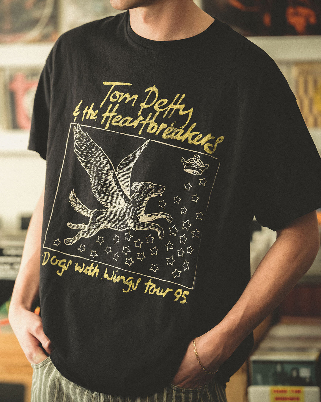 Tom Petty Dogs With Wings Tour '95 Flea Market Tee