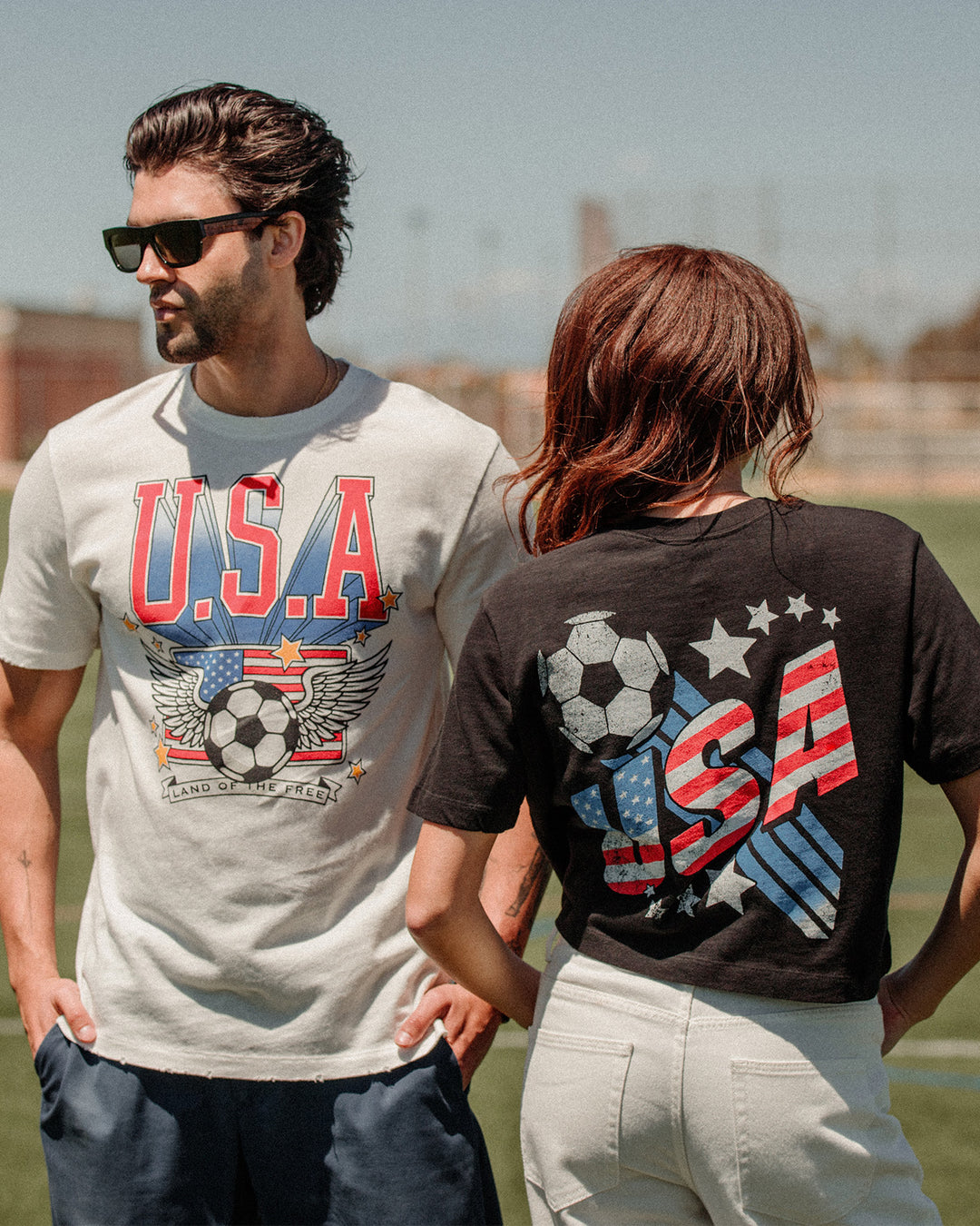 USA Land of the Free Vintage Tee