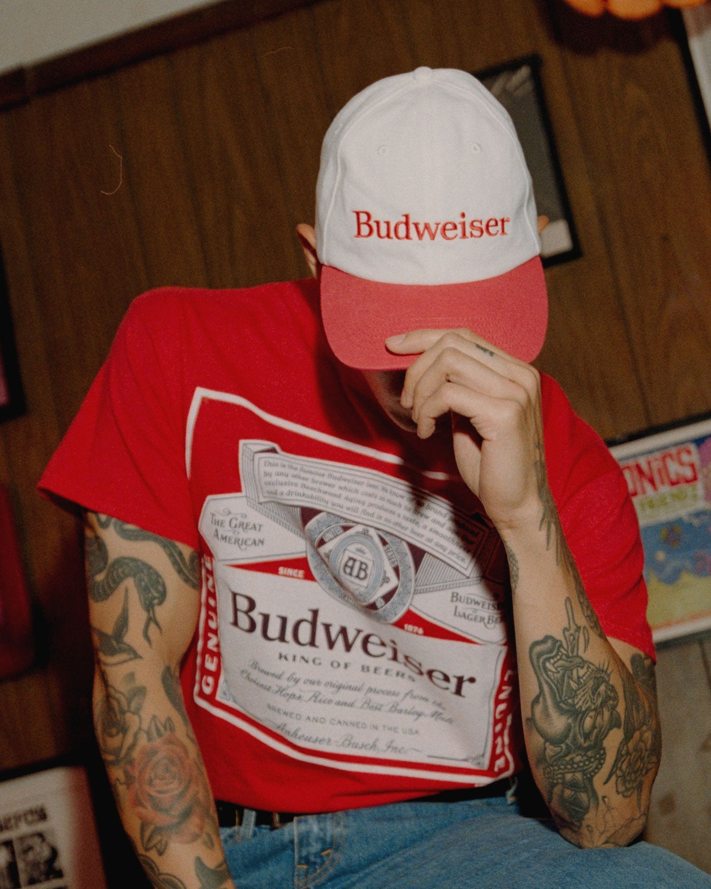 Budweiser Two-Tone Hat – Junk Food Clothing