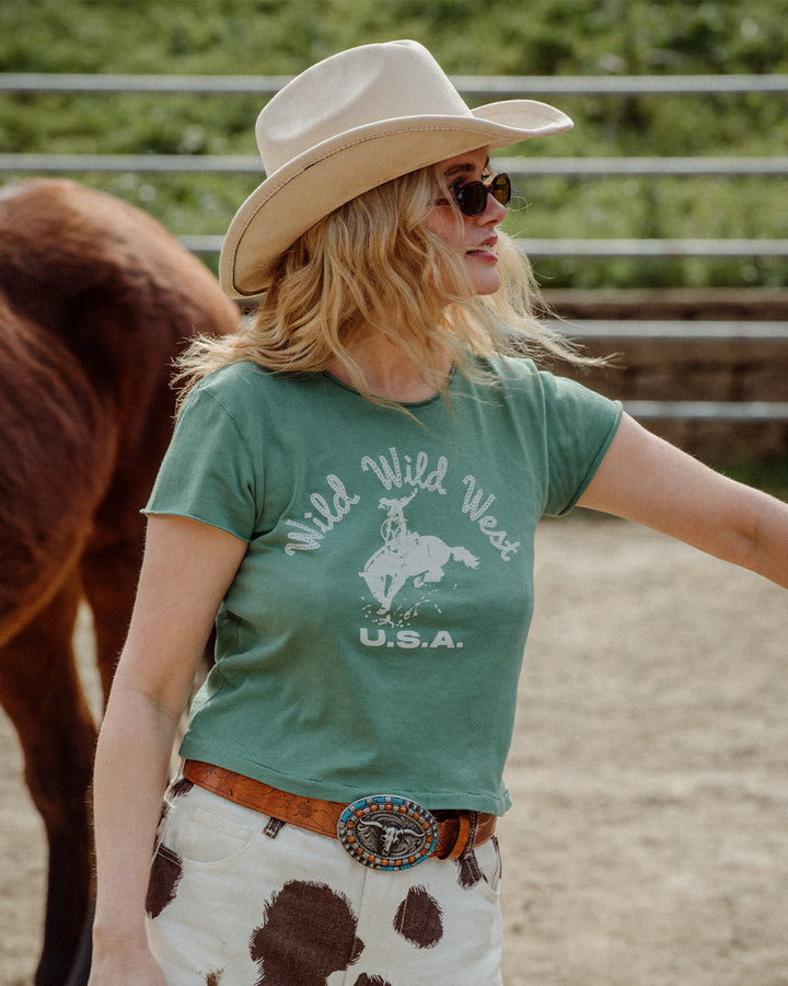 Women's Wild Wild West Vintage Baby Tee