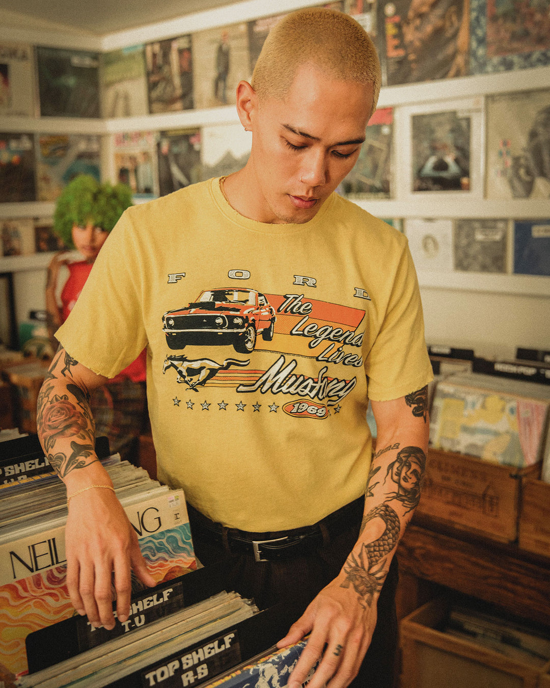 Mustang The Legend Lives Vintage Tee