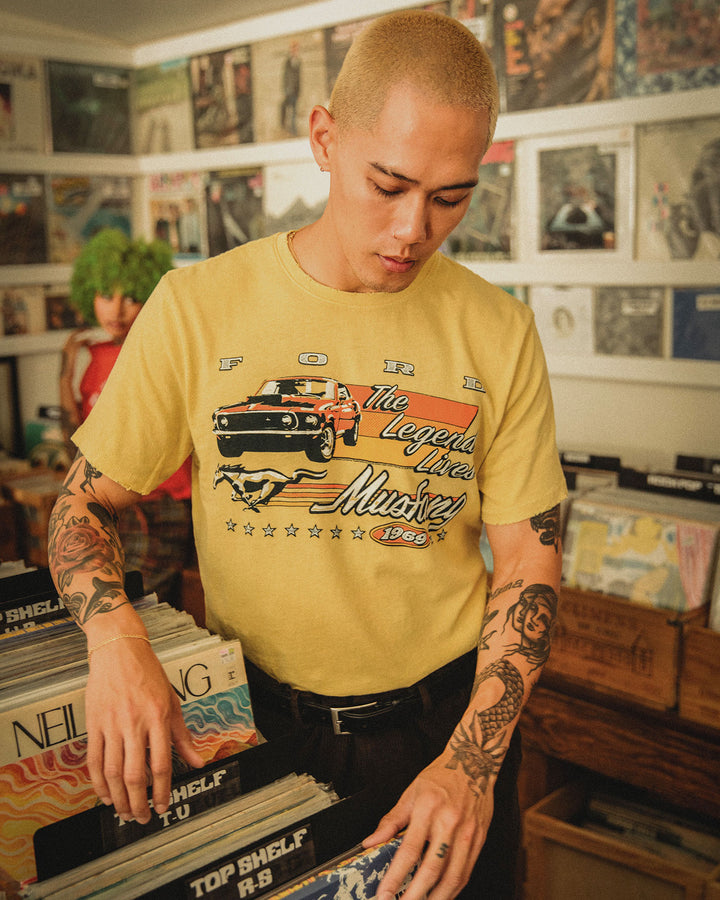 Mustang The Legend Lives Vintage Tee