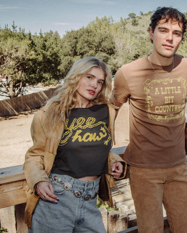 Women's Yeehaw Vintage Baby Tee