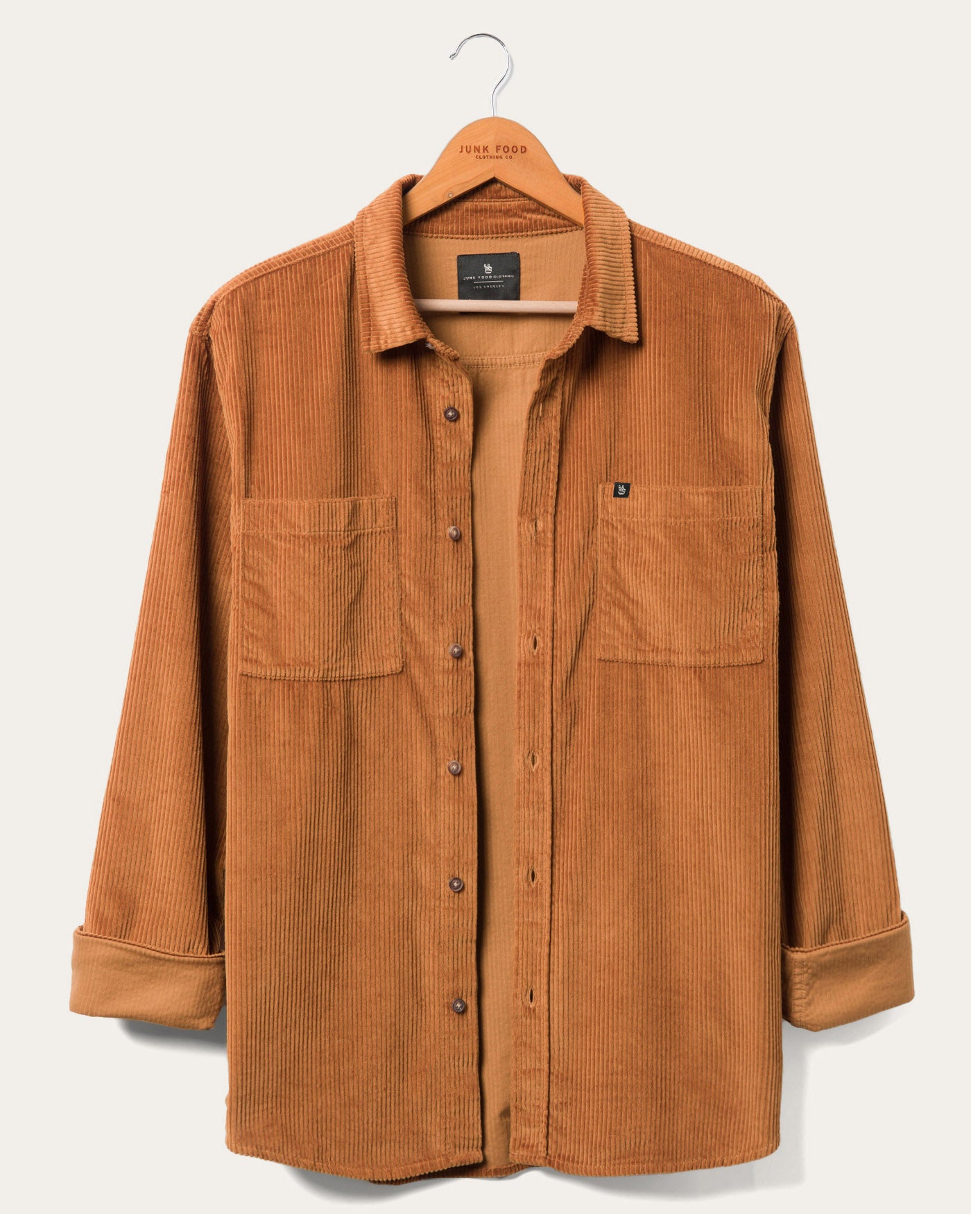 Thom Oversized Long Sleeve Cord Shirt | Junk Food Clothing