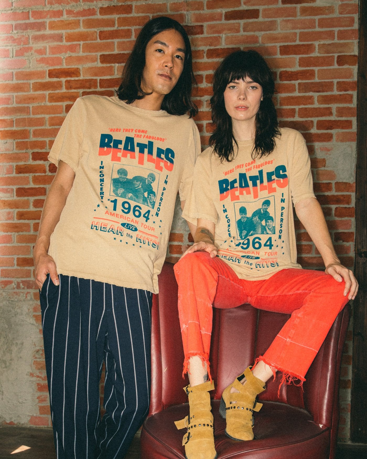新品 Ameri VINTAGE THE BEATLES TEE The Beatles North American Tour 3D Boxes Vintage Tee – Junk Food