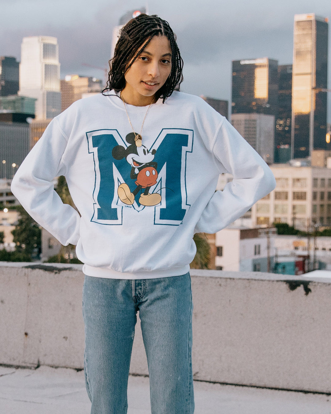 Mickey Big M Flea Market Fleece