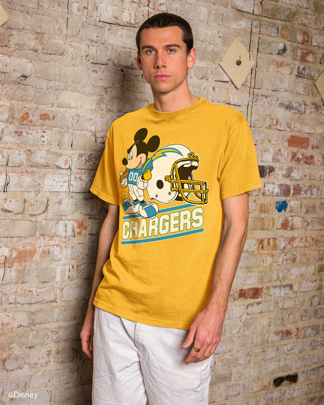 Chargers Disney Mickey Came to Play Fan Tee