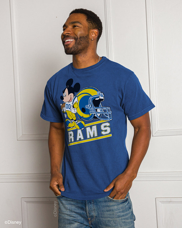 Rams Disney Mickey Came to Play Fan Tee