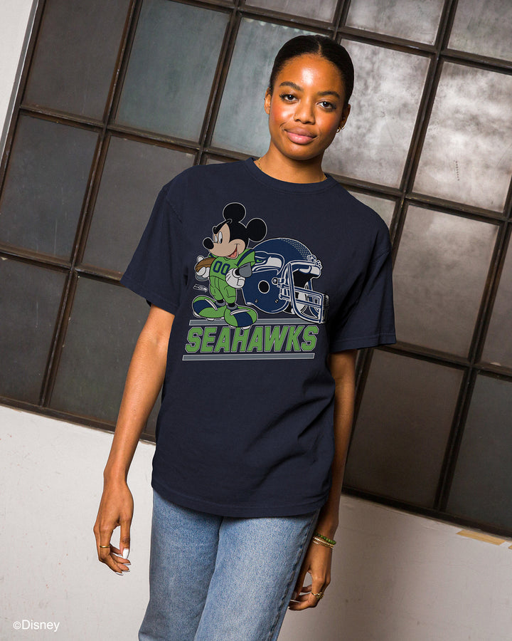 Seahawks Disney Mickey Came to Play Fan Tee