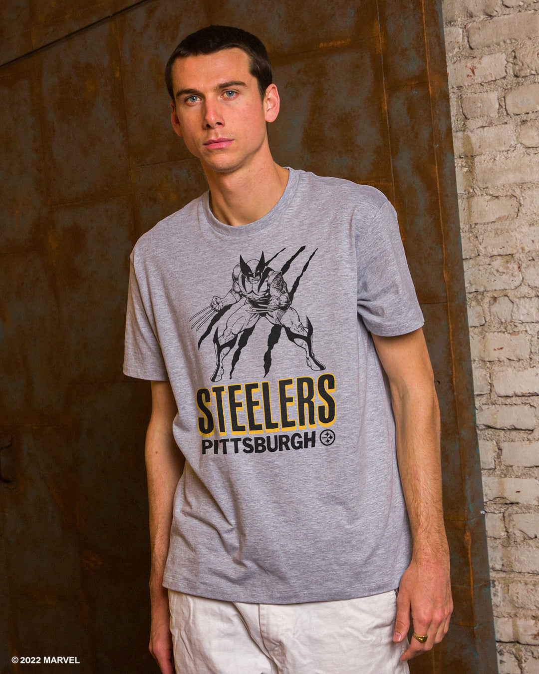 Steelers Marvel Wolverine Slash Tee