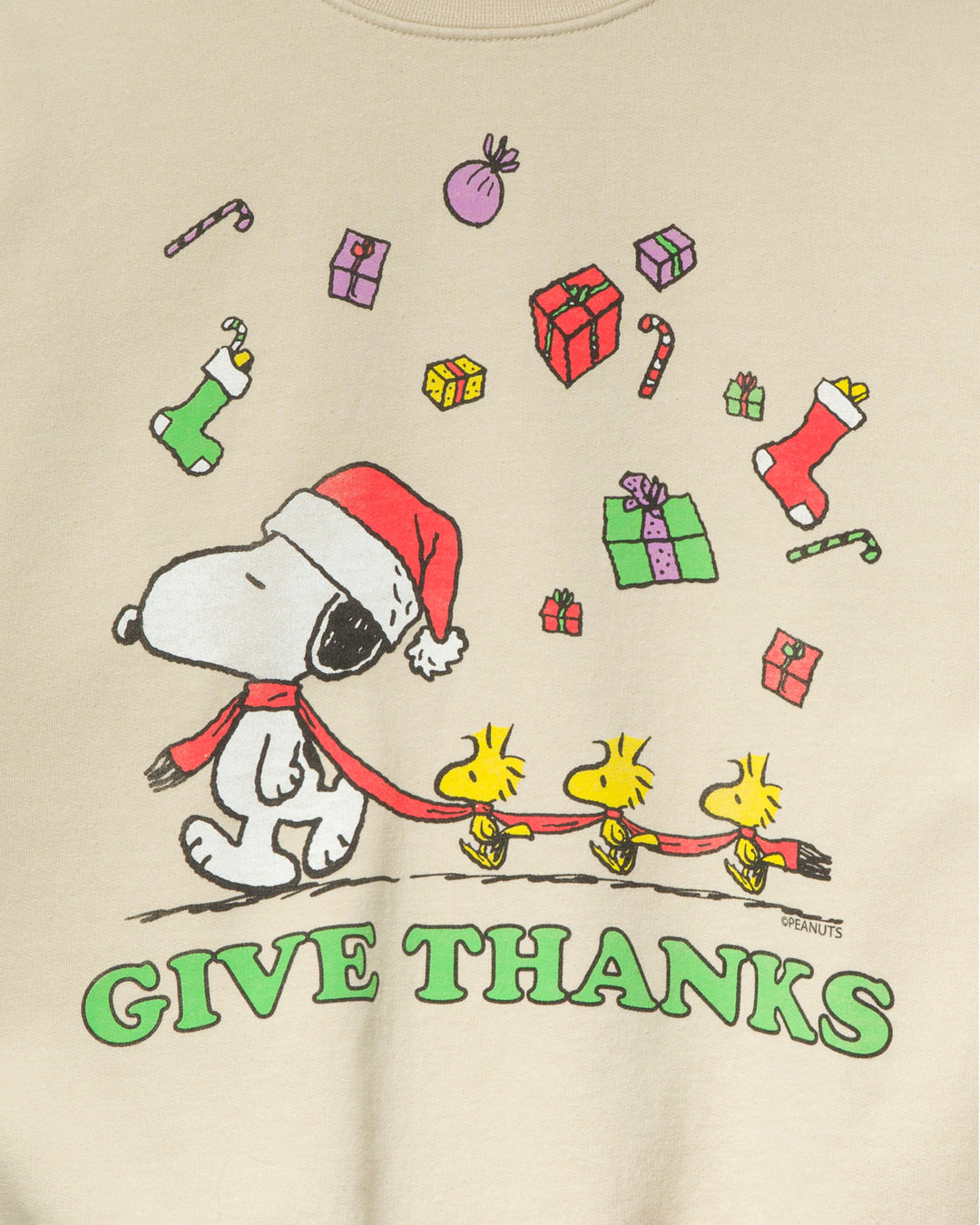 Peanuts Give Thanks Flea Market Fleece