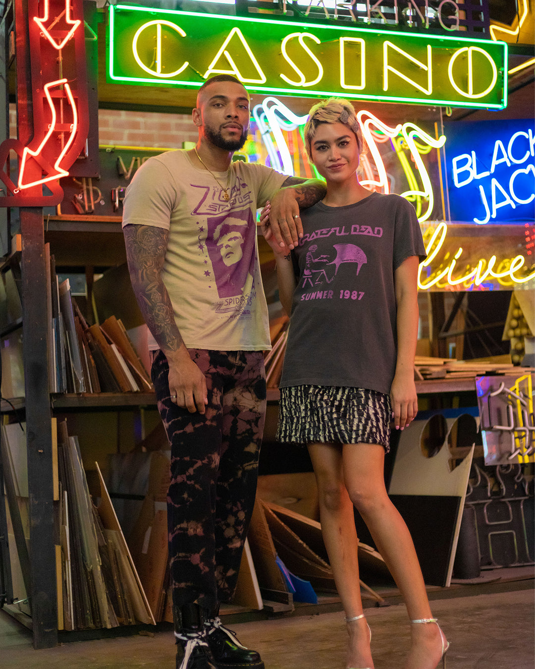 Women's Grateful Dead Summer Tour 1987 Vintage Tee