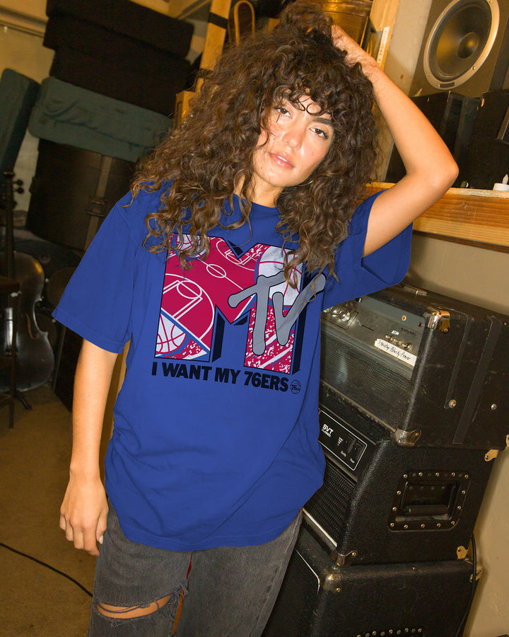 76ers x MTV I Want My Fan Tee