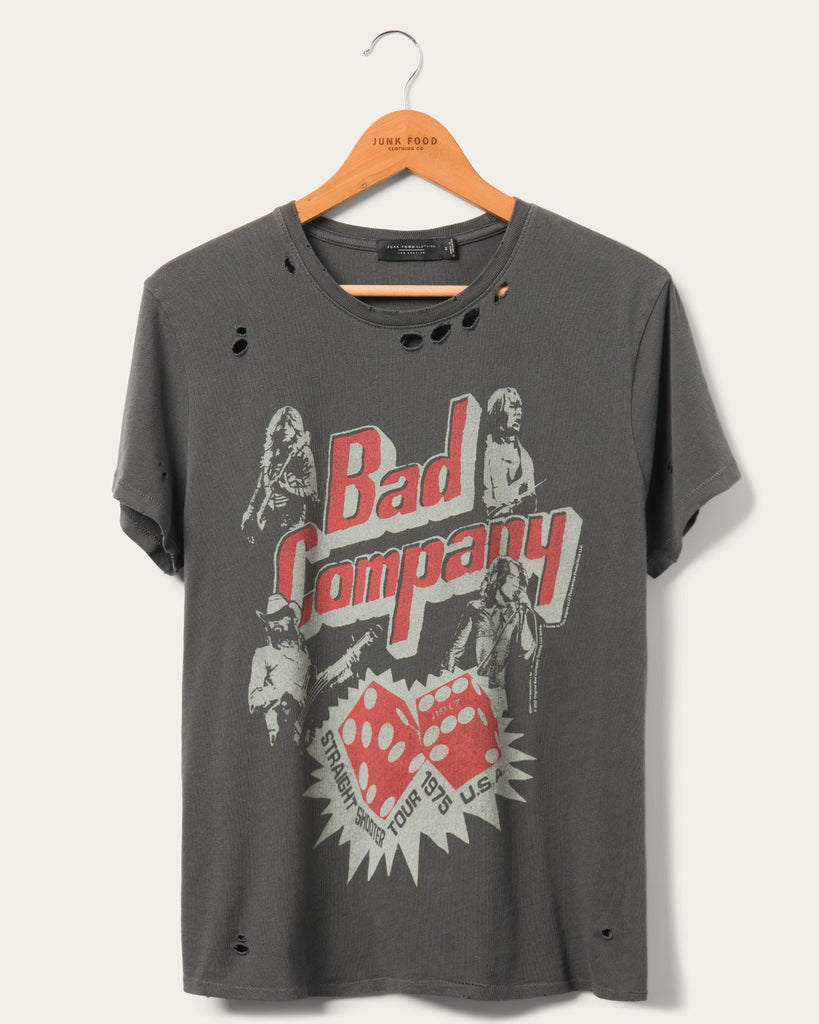 Bad Company Straight Shooter Tour Vintage Destroy Tee – Junk Food