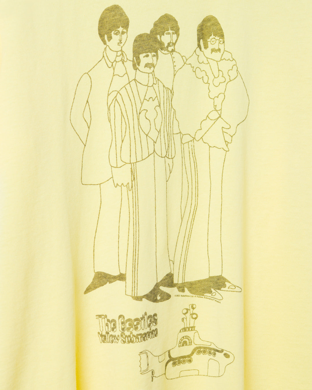 The Beatles Yellow Submarine Cartoon Vintage Tee