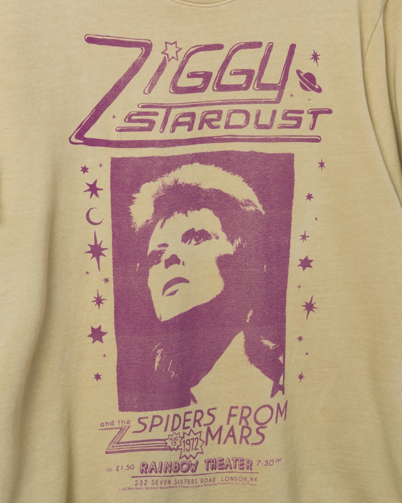 David Bowie Ziggy Stardust Spiders Vintage Tee – Junk Food Clothing