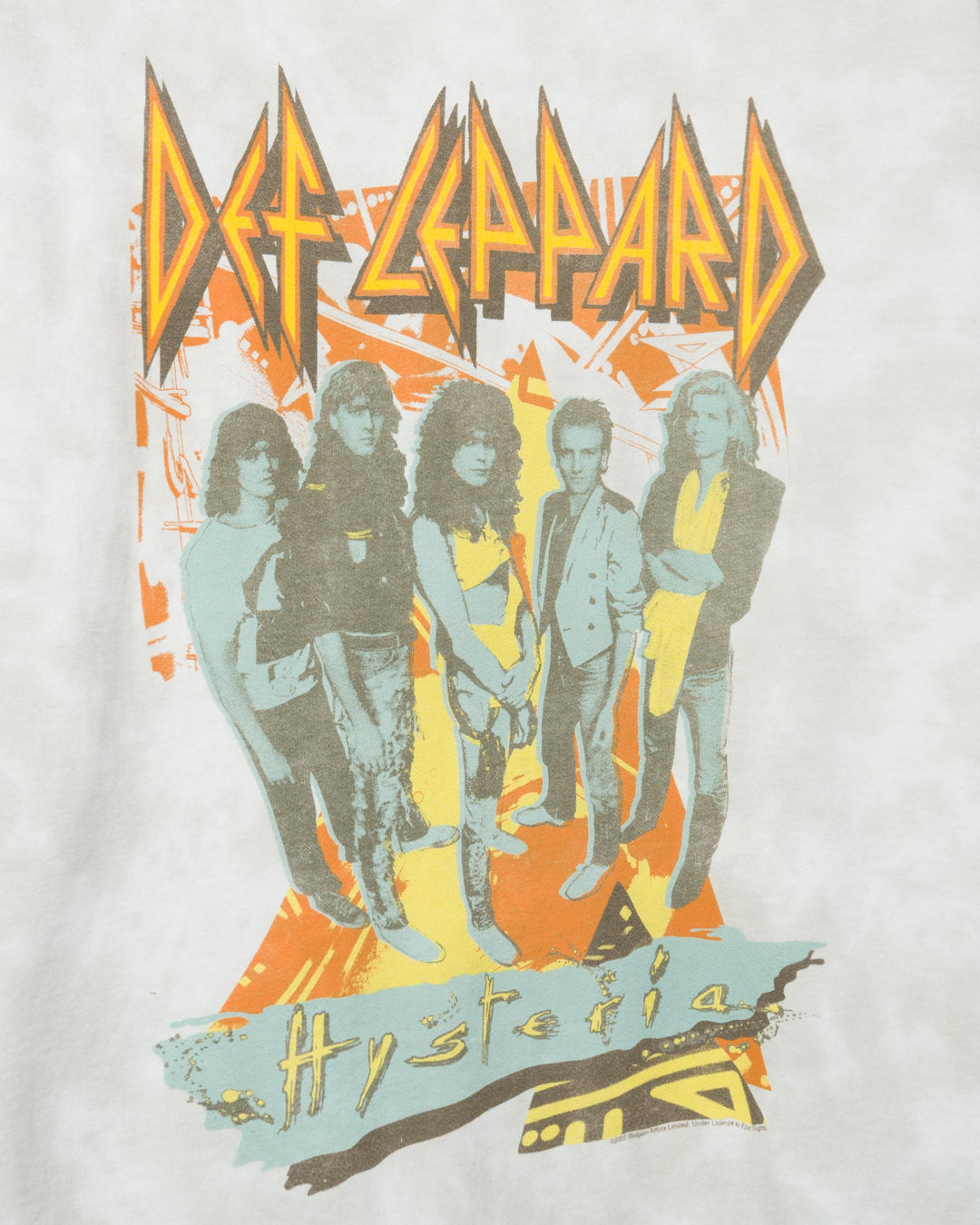 Def Leppard - Hysteria Album Art - Green t-shirt Def Leppard - Hysteria Album Art - Green t-shirt