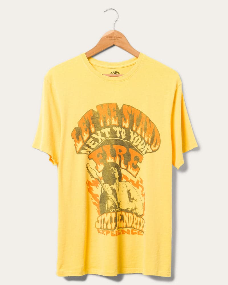 Jimi Hendrix Let Me Stand Next To Your Fire Vintage Tee