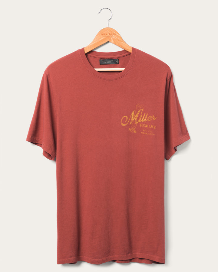 Miller High Life Sportsman's Club Glass Vintage Tee