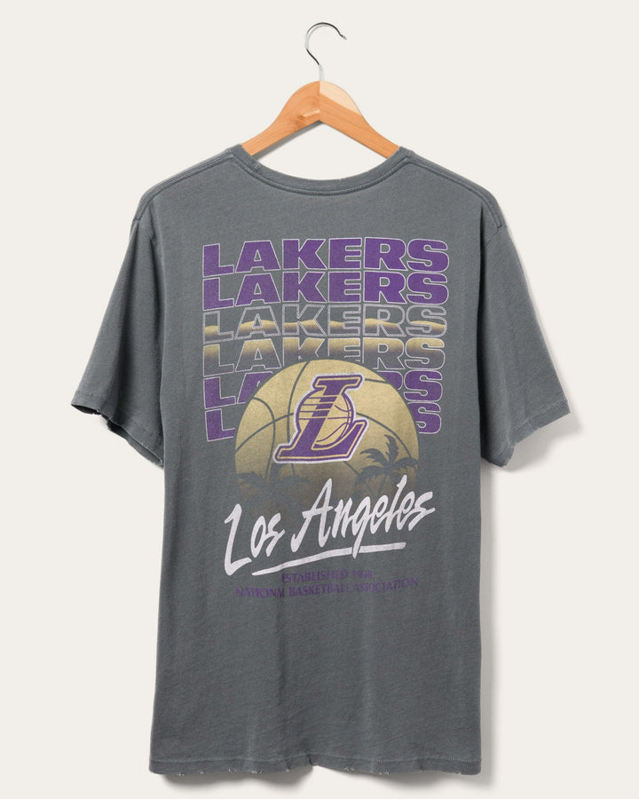 Lakers Luau Vintage Destroy Tee