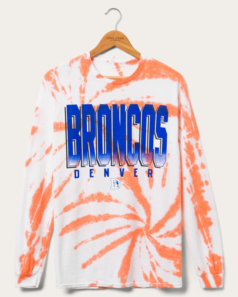 Broncos Game Time Tie Dye Long Sleeve