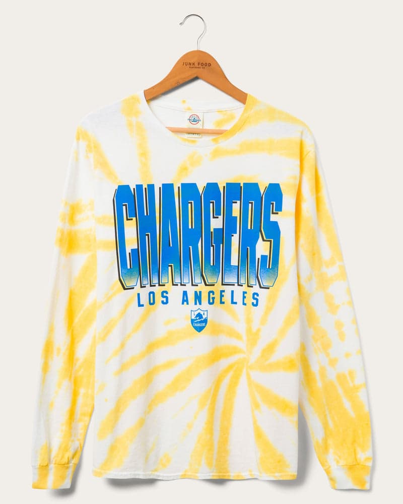 Chargers Game Time Tie Dye Long Sleeve