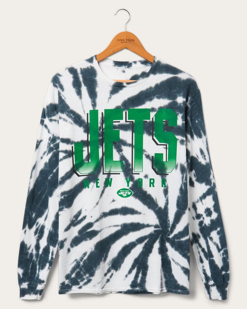 Jets Game Time Tie Dye Long Sleeve