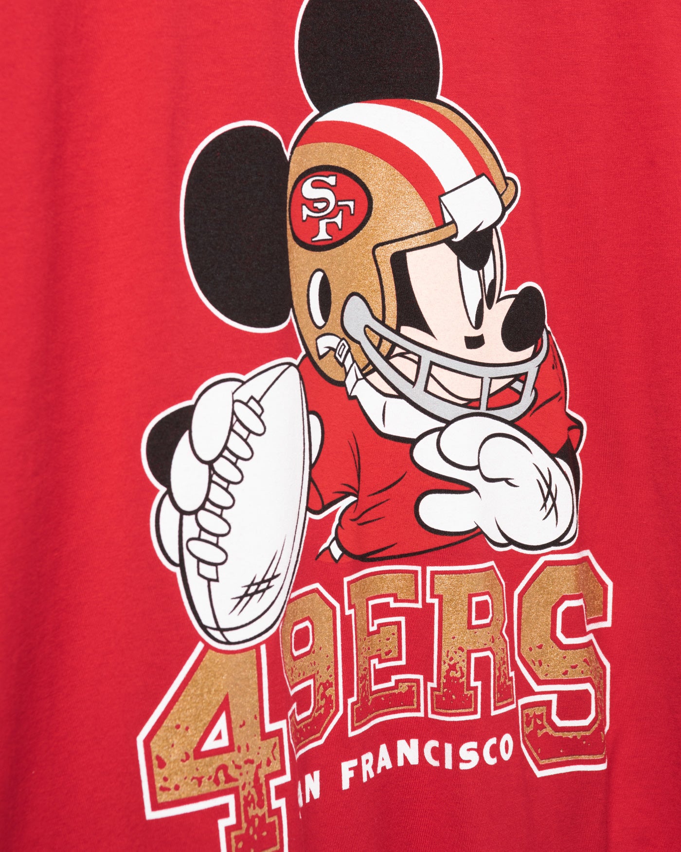 Disney x Junk Food x NFL Mickey Quarterback 49ers Tee – Junk Food