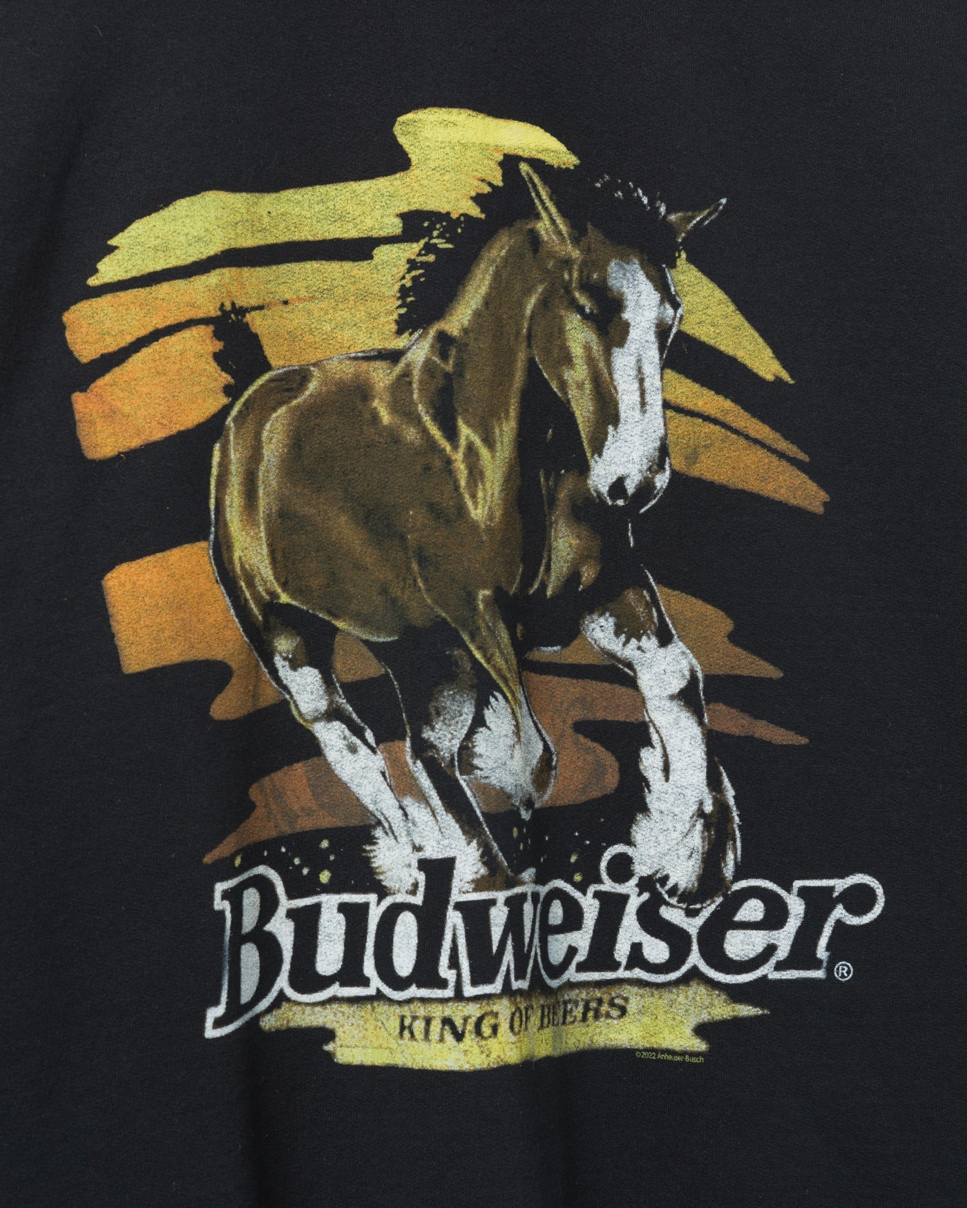 Budweiser Neon Clydesdales Flea Market Fleece – Junk Food Clothing