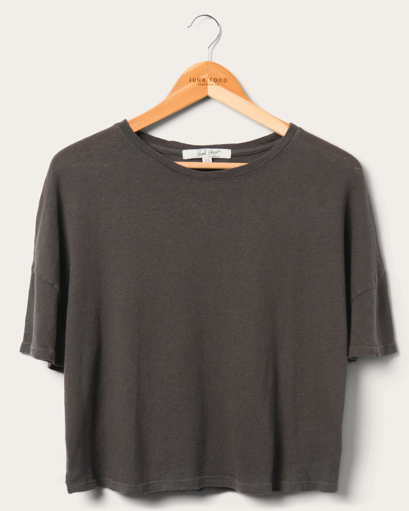 Women's Linen Crop Tee Junk Food Clothing Junk Food Clothing