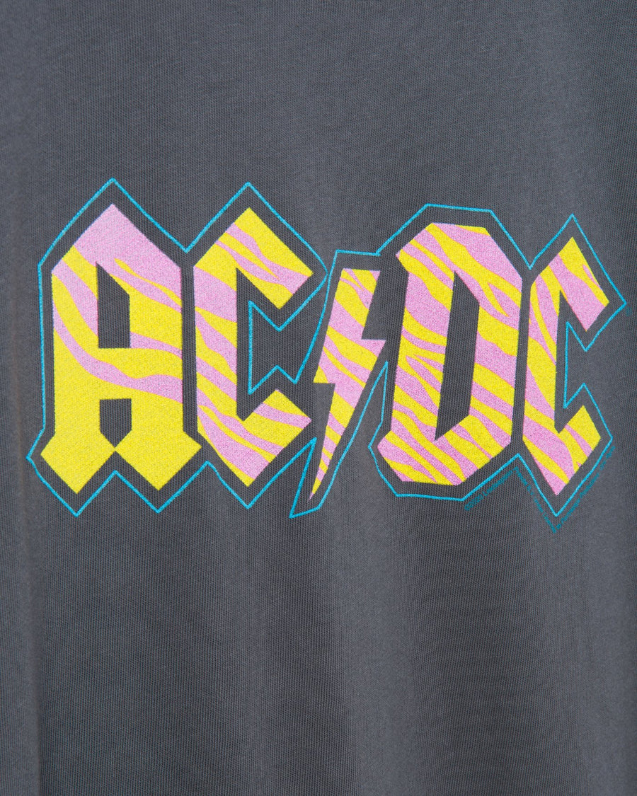 Women's AC/DC Neon Zebra Vintage Tee – Junk Food Clothing