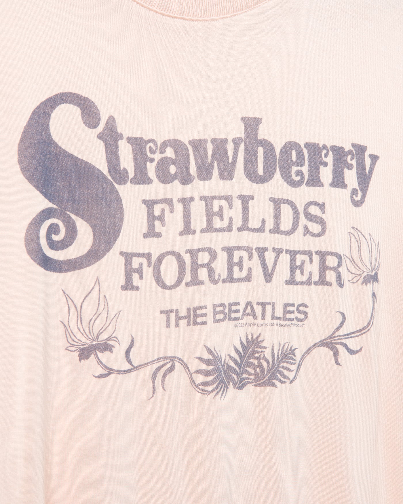 Women's The Beatles Strawberry Fields Forever Vintage Tissue Tee
