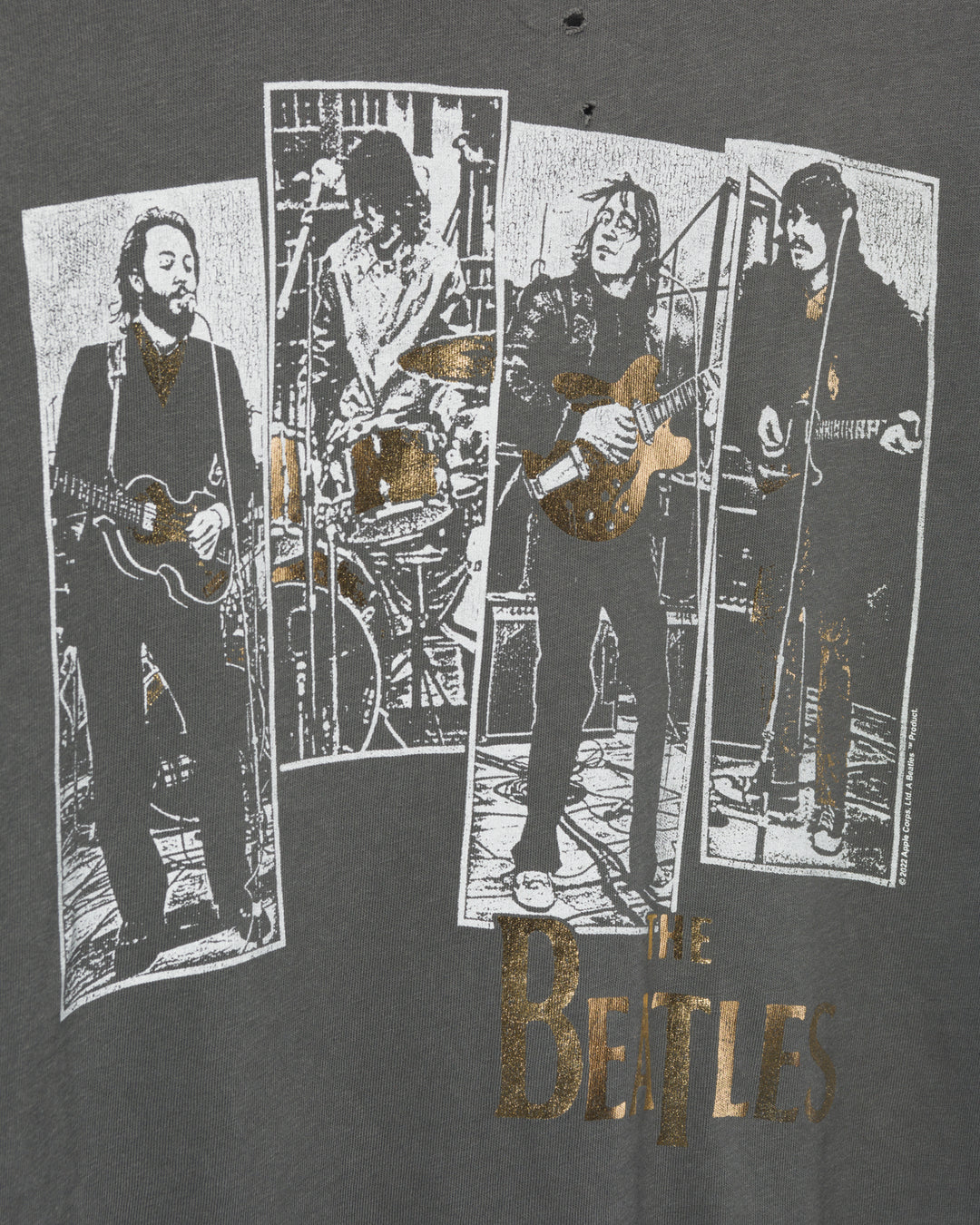 Women's The Beatles Rooftop Vintage Destroy Tee