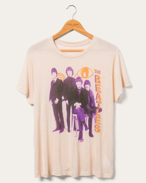 00s The Beatles ビートルズ　バンドTシャツ　ピンクグレー Ｌ Women's The Beatles Group Vintage Tissue Tee – Junk Food Clothing